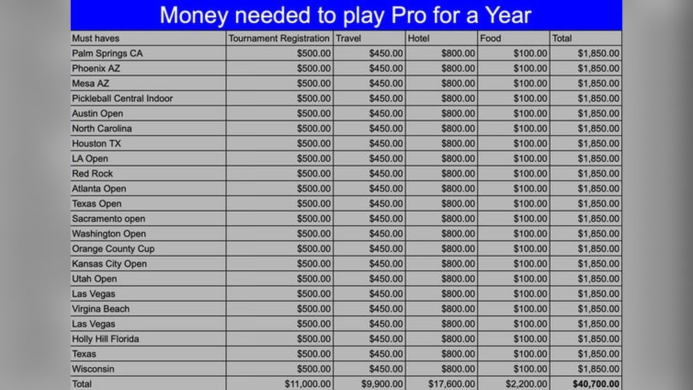 How Much Does a Pro Pickleball Player Make