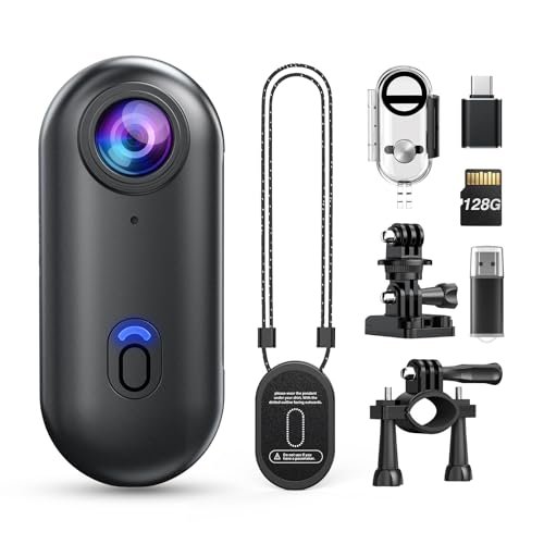 Losfom Z10 4K Action Camera, 128GB Wearable Body Cam.