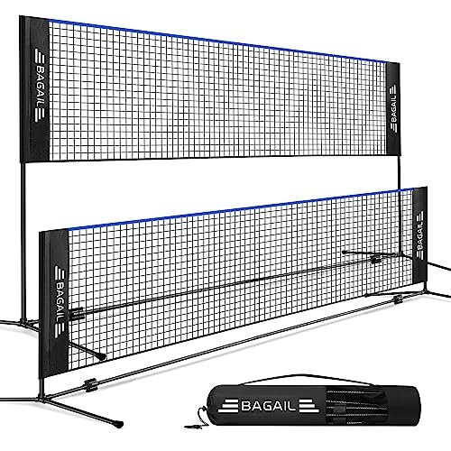 BAGAIL All-in-1 Badminton Net, Height Adjustable (Up to...