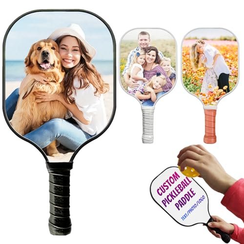 Custom Pickleball Paddles with Photo Text Logo,...