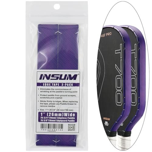 INSUM Pickleball Paddle Edge Guard Tapes Protection Pre-Cut...