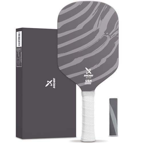IVECADO Pickleball Paddle Edgeless - Carbon Micro-Particle...