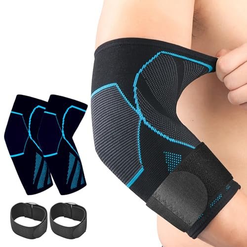 CYCLXY Arm & Elbow Compression Sleeve(1 Pair)，Tennis Elbow...