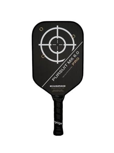 Engage Pursuit Pro MX 6.0 Pickleball Paddle, Elongated Raw...