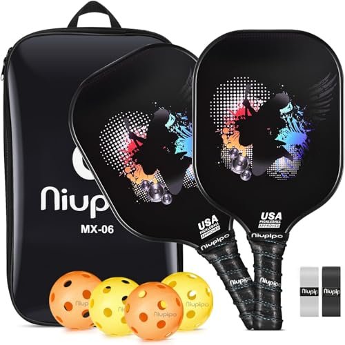 Graphite Pickleball Paddles Set of 2 USAPA Pro Racquets
