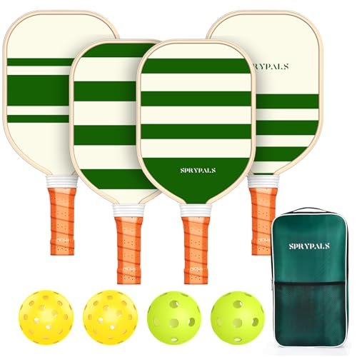 Sprypals Pickleball Paddles Set of 4,USAPA Approved for...