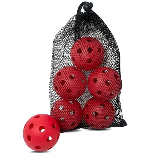 Spunspon Pickleball Balls, 26 Holes Outdoor Pickleballs,...