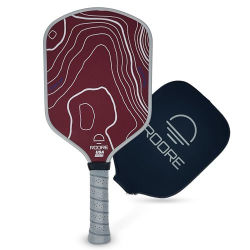 Roore Pickleball Paddles Red Aramid Fiber Gen 2 High Grit
