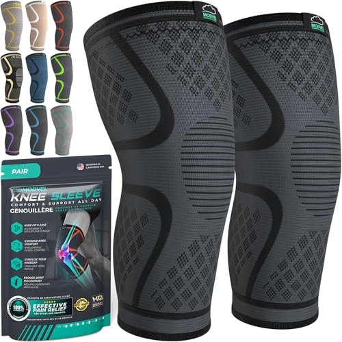 Modvel Compression Knee Brace for Women & Men, 2-Pack.