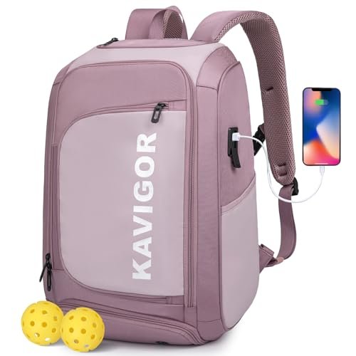 KAVIGOR Pickleball Bag, Large Pickleball Backpack Holds...