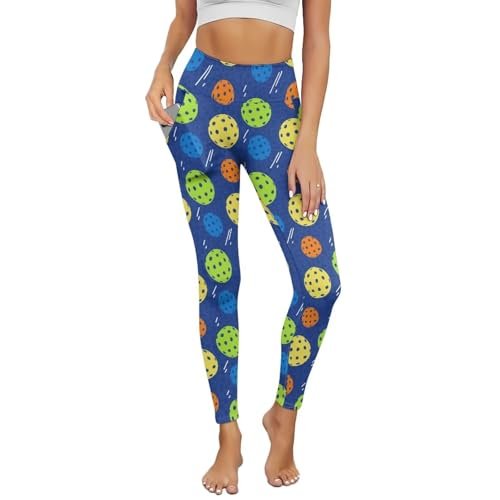 Curugaroo Women's Yoga Leggings with Pockets, Pickleball...