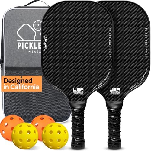 BAGAIL Pickleball Paddles, USAPA Approved Fiberglass...