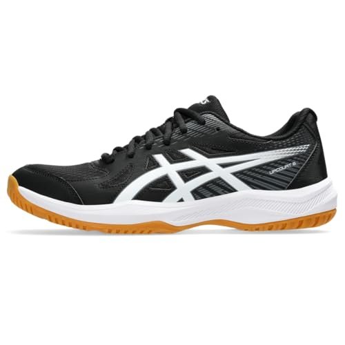 ASICS Men's Upcourt 6 Volleyball Shoes, 10, Black/White