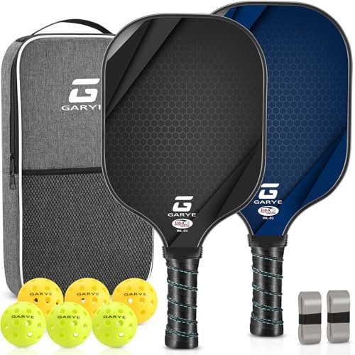 GARYE Pickleball Paddles Set of 2, USAPA Carbon Fiber
