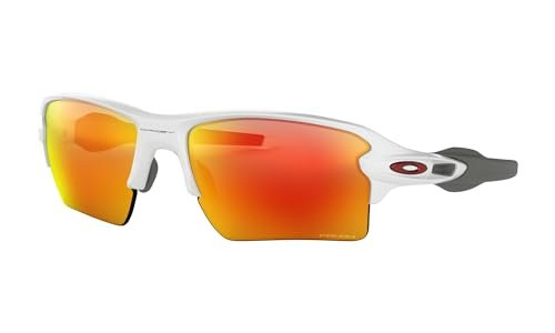 Oakley Mens OO9188 Flak 2.0 XL Rectangular Prizm Ruby...