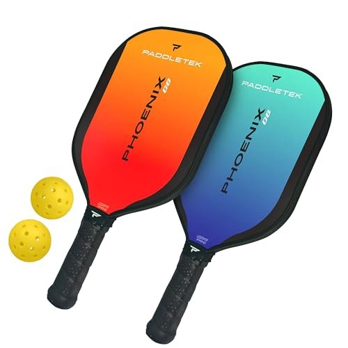 Paddletek Phoenix G6 Pickleball Set | Includes 2 Paddles and