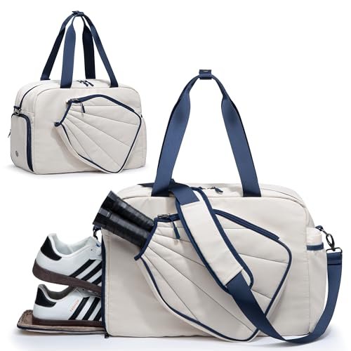 Smasrob Pickleball Tote Bag for Women with Shoe Compartment.