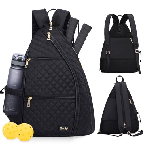 Sucipi Pickleball Bag for Women, Pickleballs Backpack Sling...