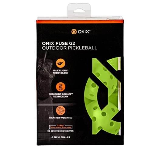 Onix Fuse G2 Outdoor Pickleball Balls Ready to Play...