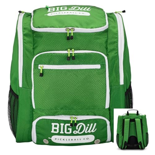 Big Dill Pickleball Backpack | Large Pickleball Bag with...
