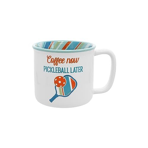 Pavilion Gift Company – Coffee Now Pickleball Later Mug Gift