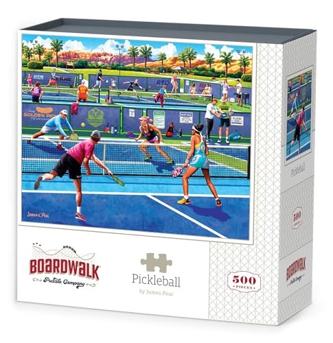 Pickleball by Boardwalk - 500 Piece Jigsaw Puzzle for...
