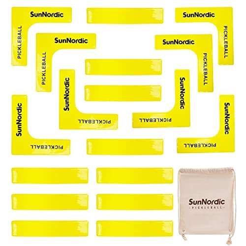 SunNordic Pickleball Court Marker Kit, Official Size Lines...
