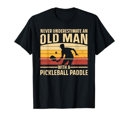 Cool Pickleball Art for Men Grandpa Paddle Pickleball...