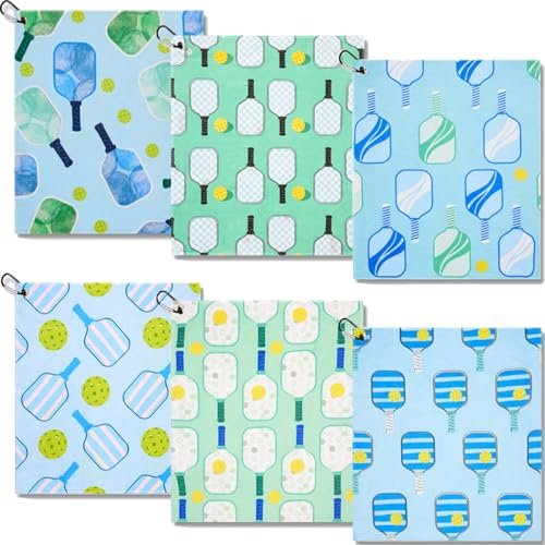 Retrora 6 Pcs Soft Pickleball Towel 15 Inch Absorbent.