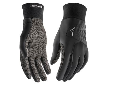 Mizuno Unisex ThermaGrip Cold Weather Golf Glove, Black,...