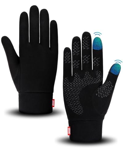 Aegend Lightweight Winter Gloves for Men Women, Warm...