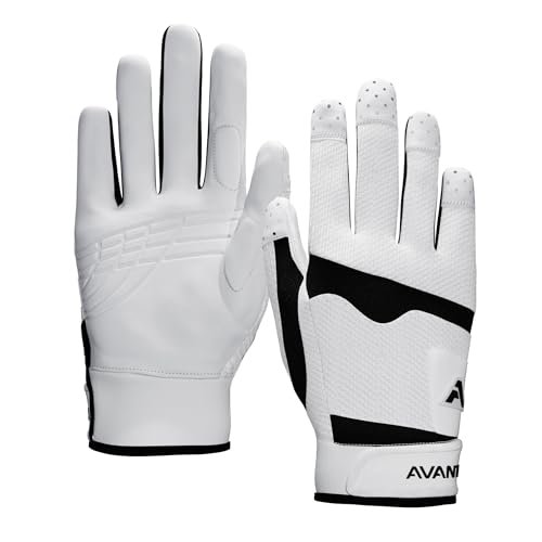 Avantic Full Finger Pickleball Glove, Leather Palm,...