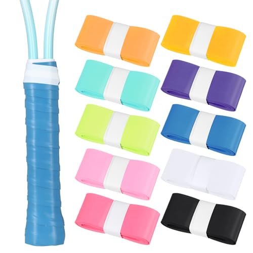 Xthrotsenk 10Pcs Anti-Slip Tennis Grip Tape Sweat-Absorbing...