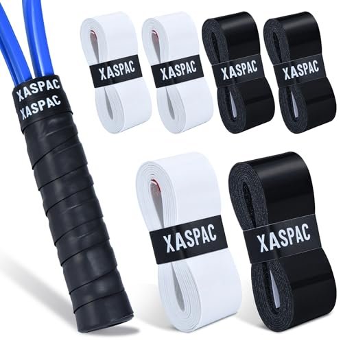 Xaspac 6 Pack Premium Overgrip Tape for Tennis, Pickleball,...