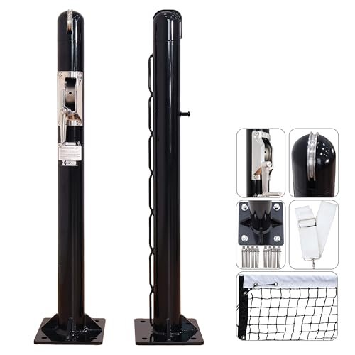 defulion-Premium Pickleball Net Posts, Heavy-Duty 4mm...