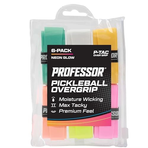 Professor Pickleball P-Tac Overgrip Neon Glow - 6 Pack