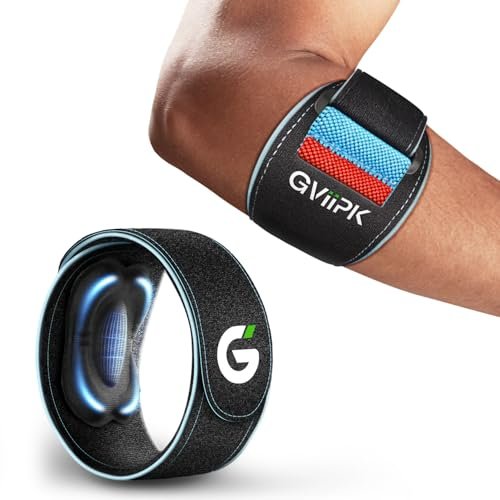 Gviipk Upgraded Tennis Elbow Brace for Men Women Adjustable.