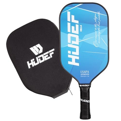 HUDEF Pickleball Paddle USAPA Approved, Lightweight Carbon...