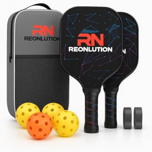 REONLUTION Pickleball Paddles, Fiberglass Surface...