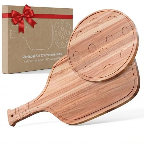 New – Set of Pickleball Paddle & Ball Charcuterie Board.
