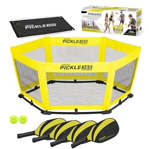 GoSports Pickle 360 Hardcourt Game Set - Courtless Paddle...