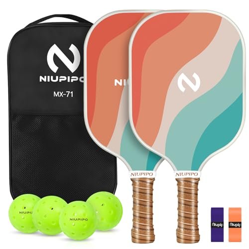 Niupipo Pickleball Paddles, Carbon Fiber Pickleball Paddle...