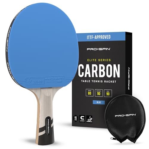 PRO-SPIN Ping Pong Paddles – ITTF Approved Carbon Fiber...