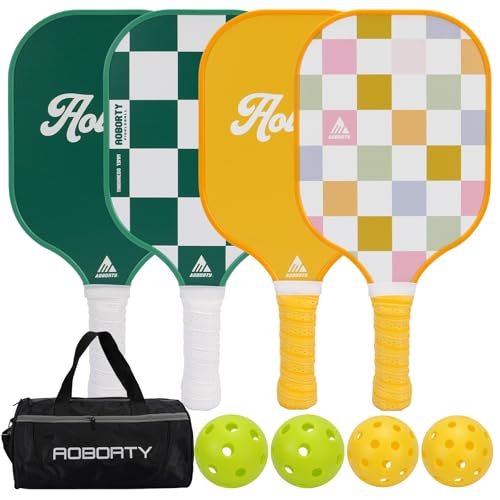 AOBORTY Pickleball Paddles 4 Pack - USAPA Approved Set.