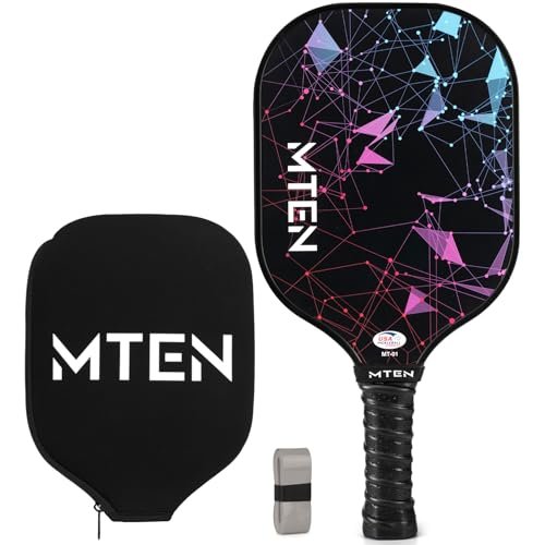 MTEN Pickleball Paddle, USAPA Approved Fiberglass Surface,...