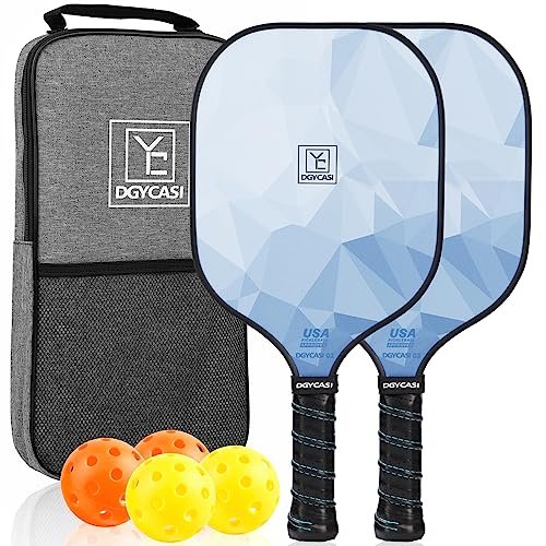 Pickleball Paddles Set of 2, 2026 USAPA Approved Fiberglass...