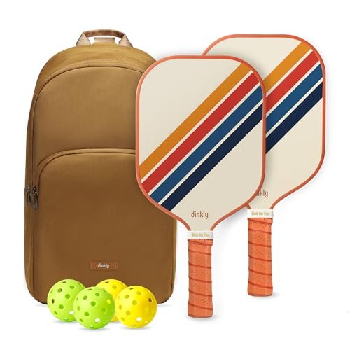 Dinkly Pickleball Paddles Set of 2, USAPA Approved Graphite...