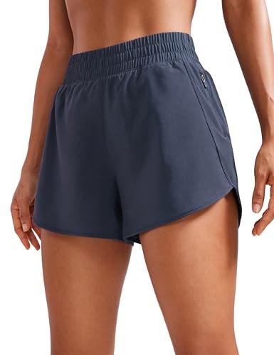 CRZ YOGA Dolphin Athletic Shorts for Women Quick Dry High