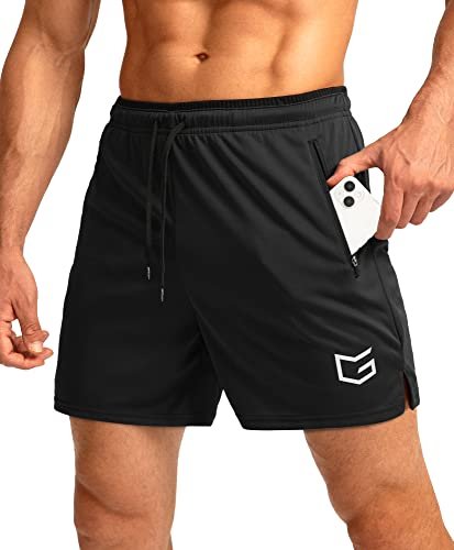 G Gradual Men's Running Shorts with Zipper Pockets