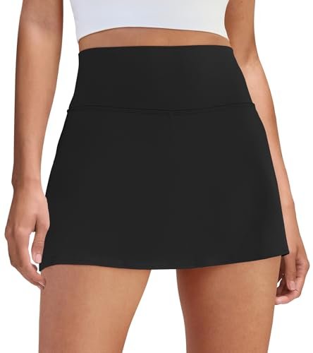 DLOODA Womens Skort Tennis Skirt with Pocket Shorts High...